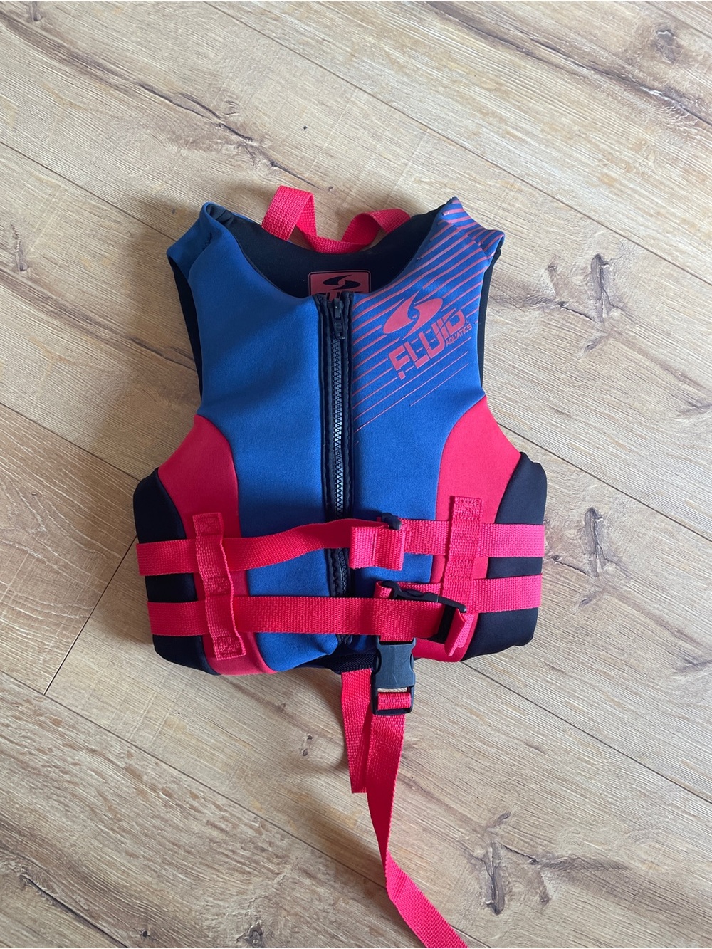 Blue & Red Youth Life Jacket with Visible Logo 33-55lb